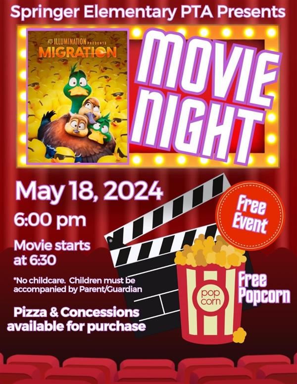  flyer for movie night